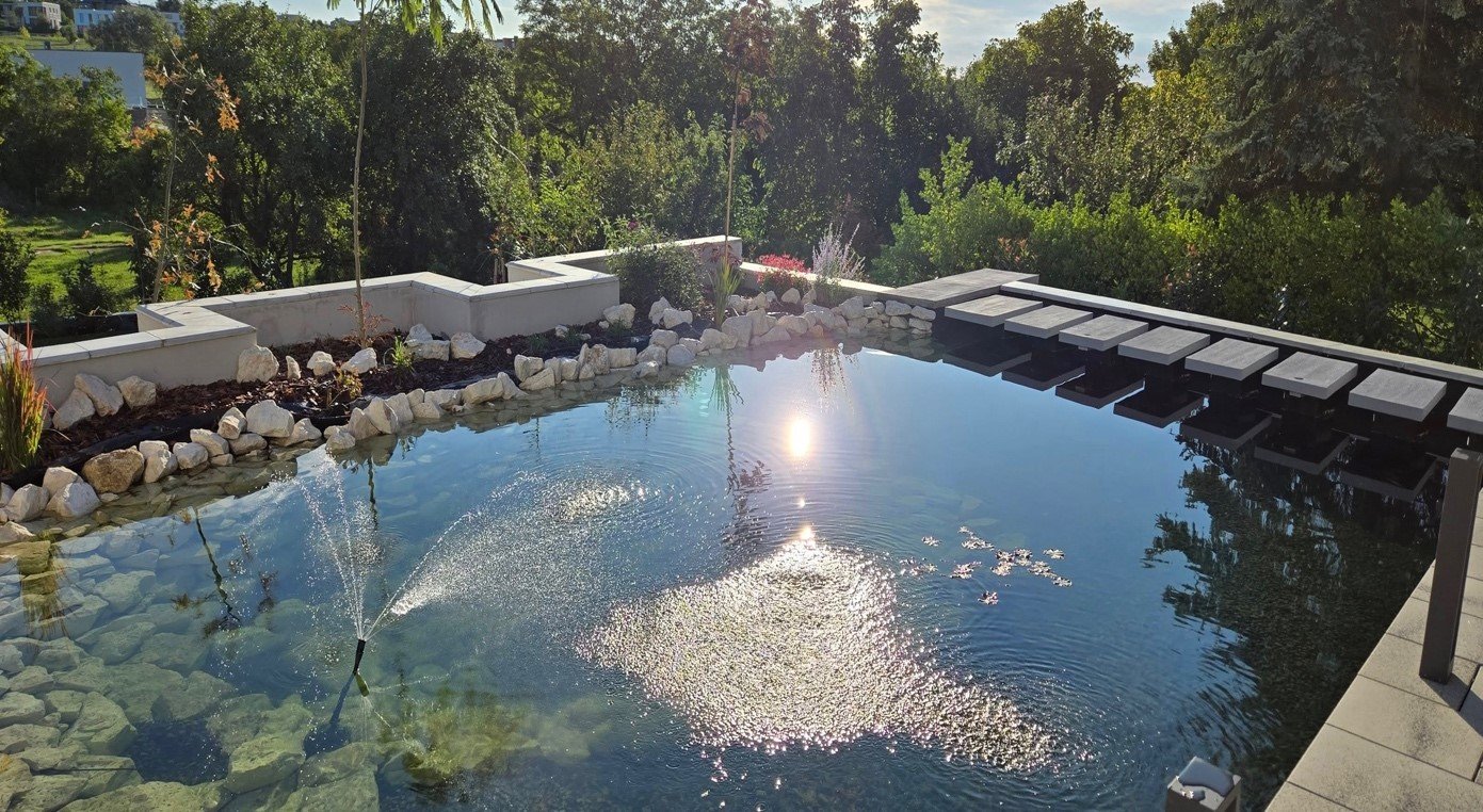 Kerti tó építés vagy fürdőtó kivitelezés? A természet élménye a saját kertedben